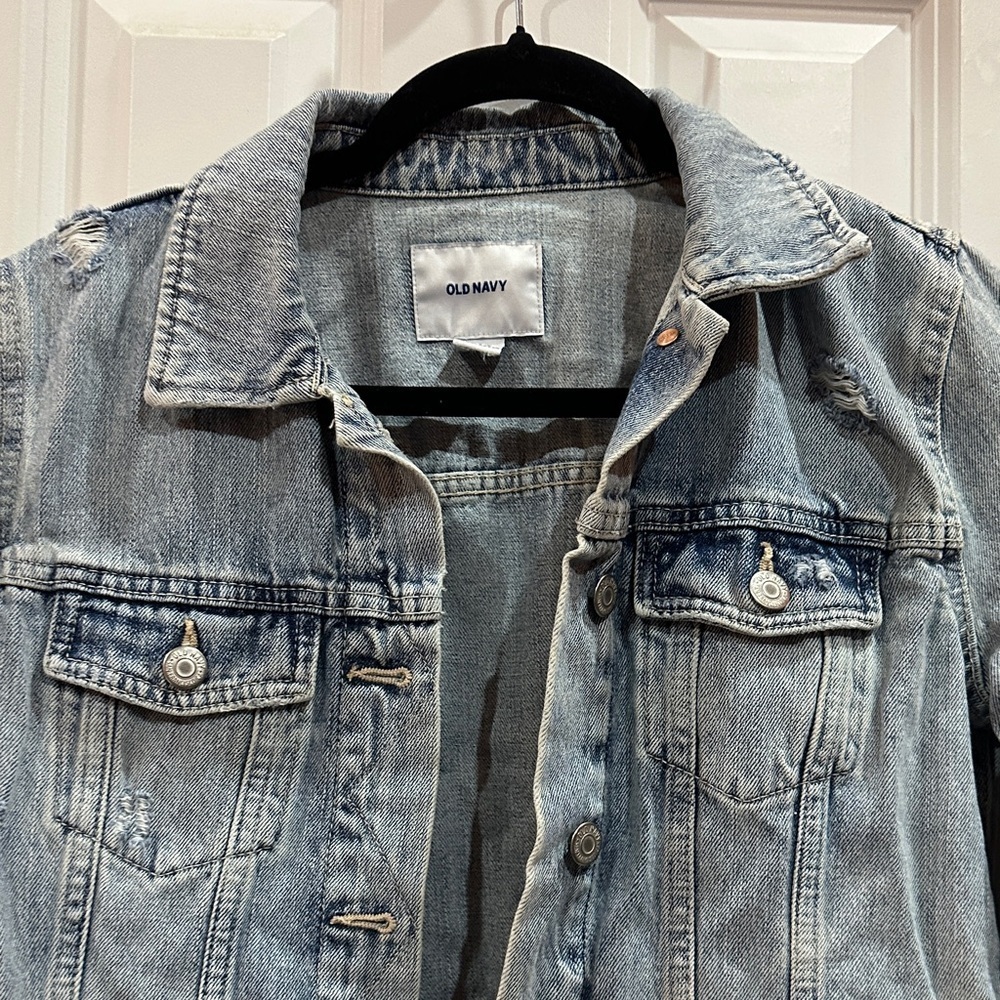 NWOT Old Navy Light Blue Denim Jacket size S - Picture 3 of 9